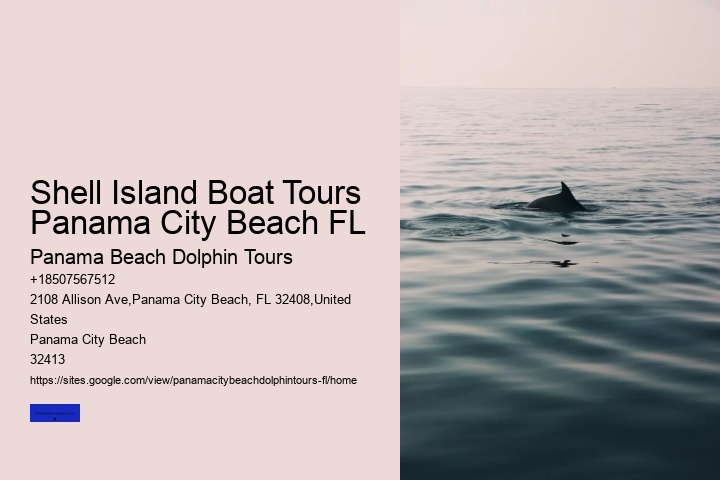 Shell Island Boat Tours Panama City Beach FL